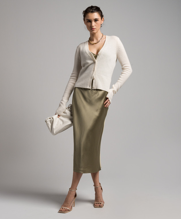 JOSEPH Isaak khaki silk skirt JF008184 buy with European delivery at Symbol