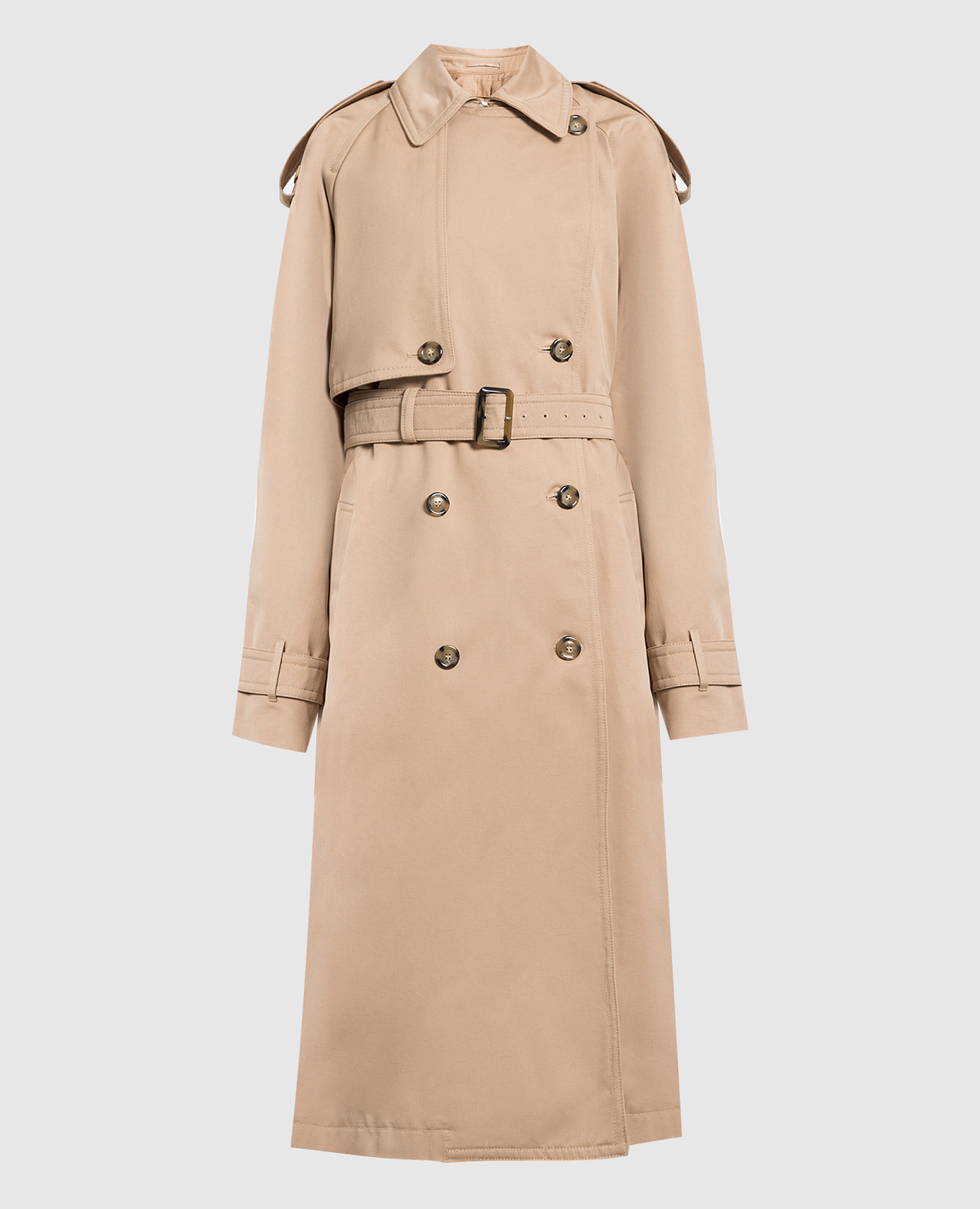 コート Max Mara Sportmax Coats Beige Max Mara Sportmax - Beige double-breasted trench coat