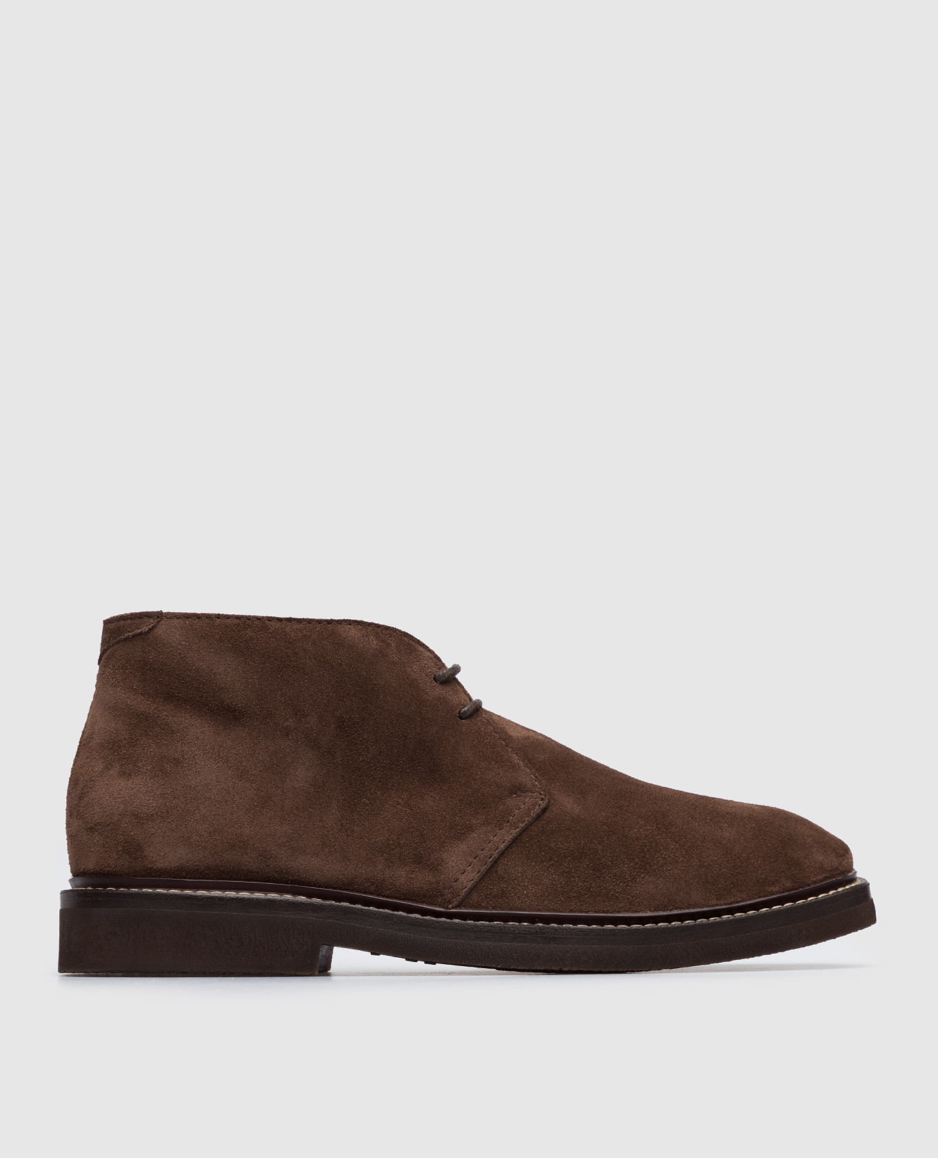 

Brown suede deserts Brunello Cucinelli, Коричневый