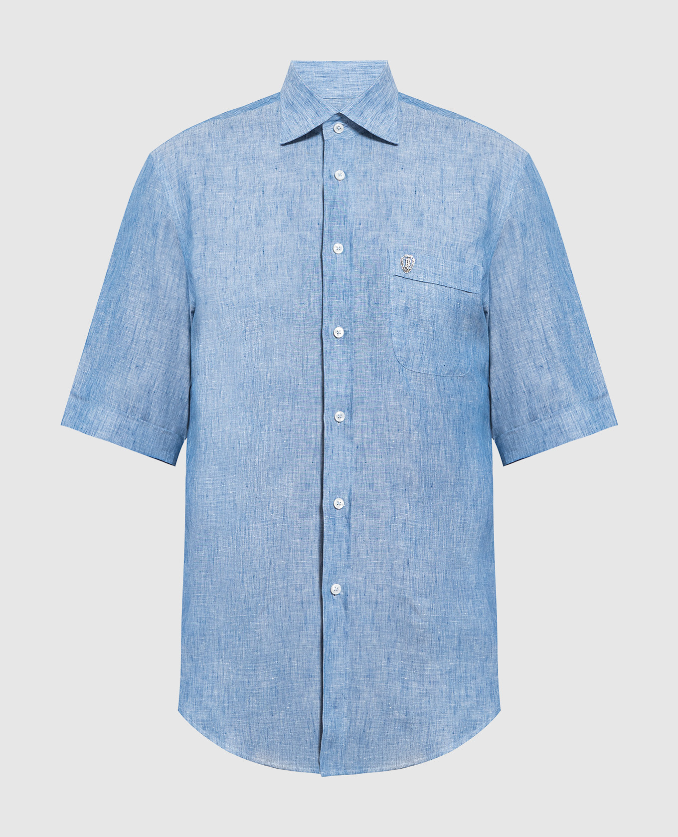 

Blue linen shirt Primo Imperatore, Light blue