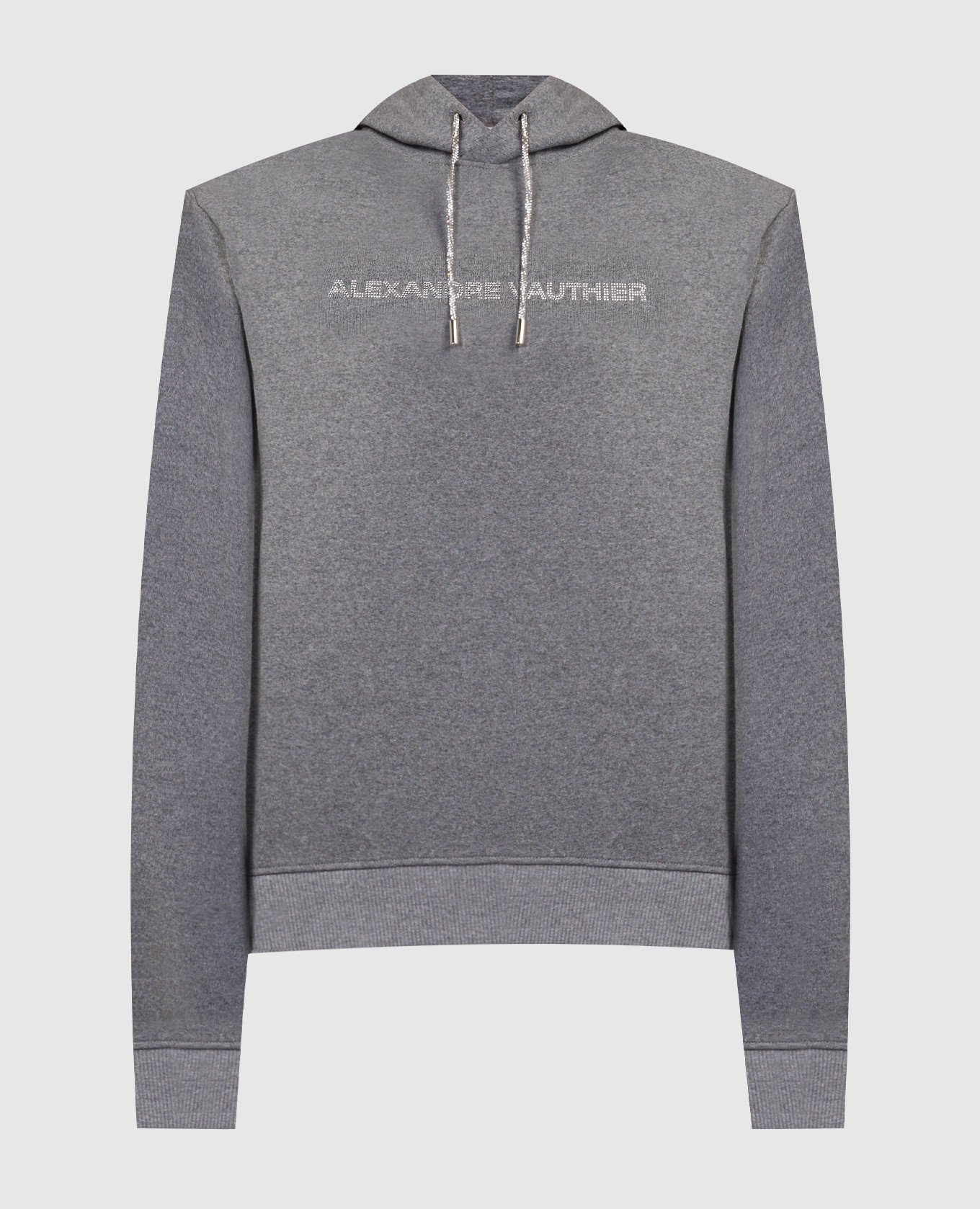 

Gray crystal logo hoodie ALEXANDRE VAUTHIER, Grey
