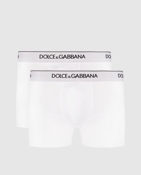 Dolce&Gabbana Set of white boxer briefs with logo M9C07JONN95