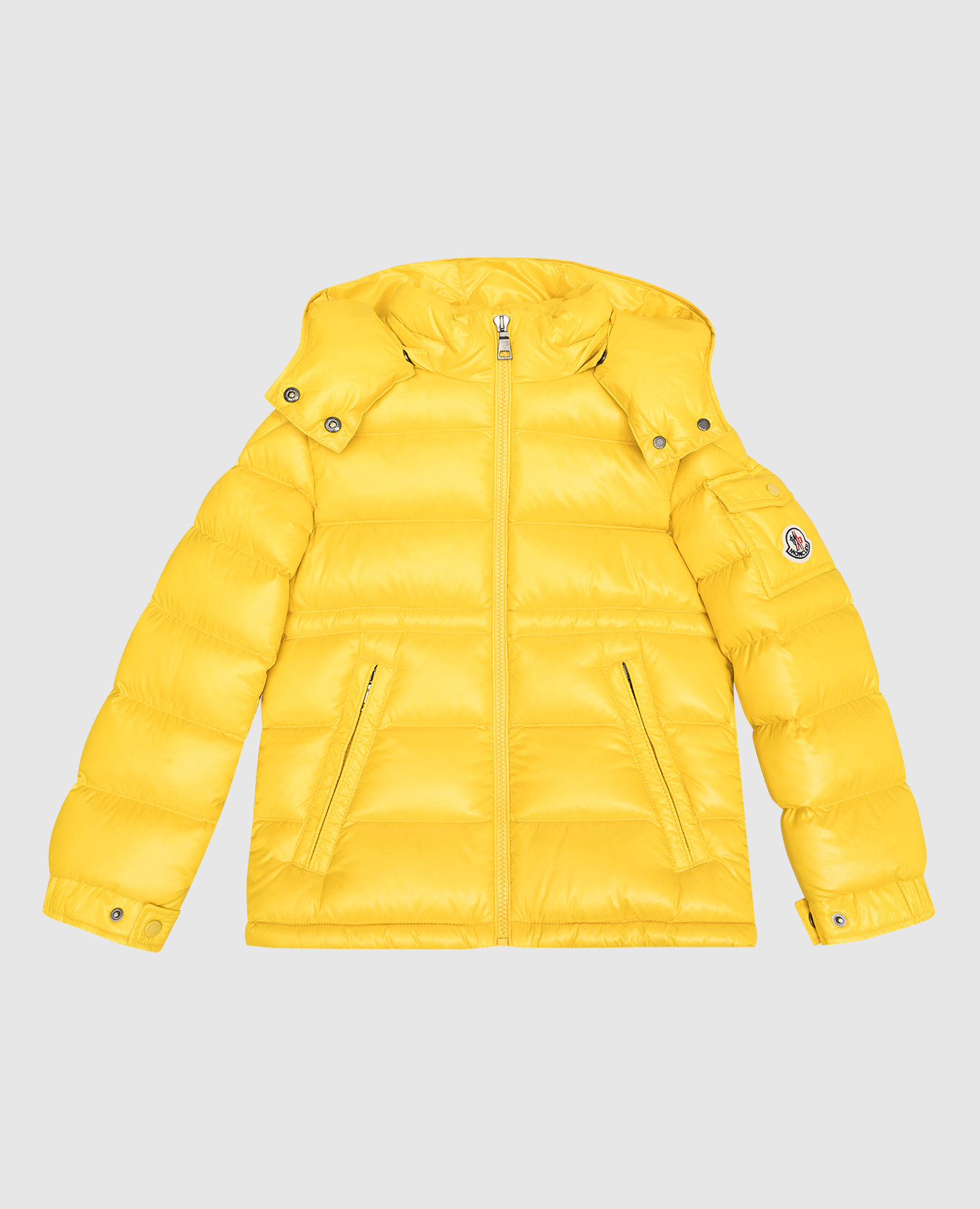 Children's yellow down jacket dalles moncler enfant