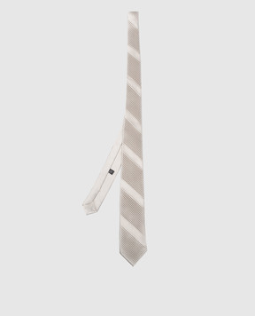 Stefano Ricci Children's gray silk tie with pleating YCP14UNIR