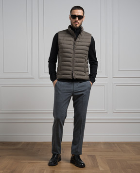 MooRER CALAF khaki down vest CALAFS3