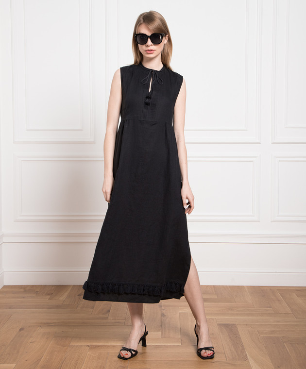 knee length dresses for ladies Linen Maxi Dress DARA  Linen Fairytales