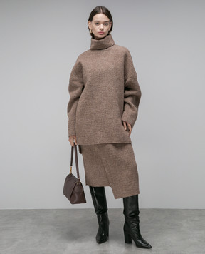 Gauchere Brown skirt for smell M22305300348