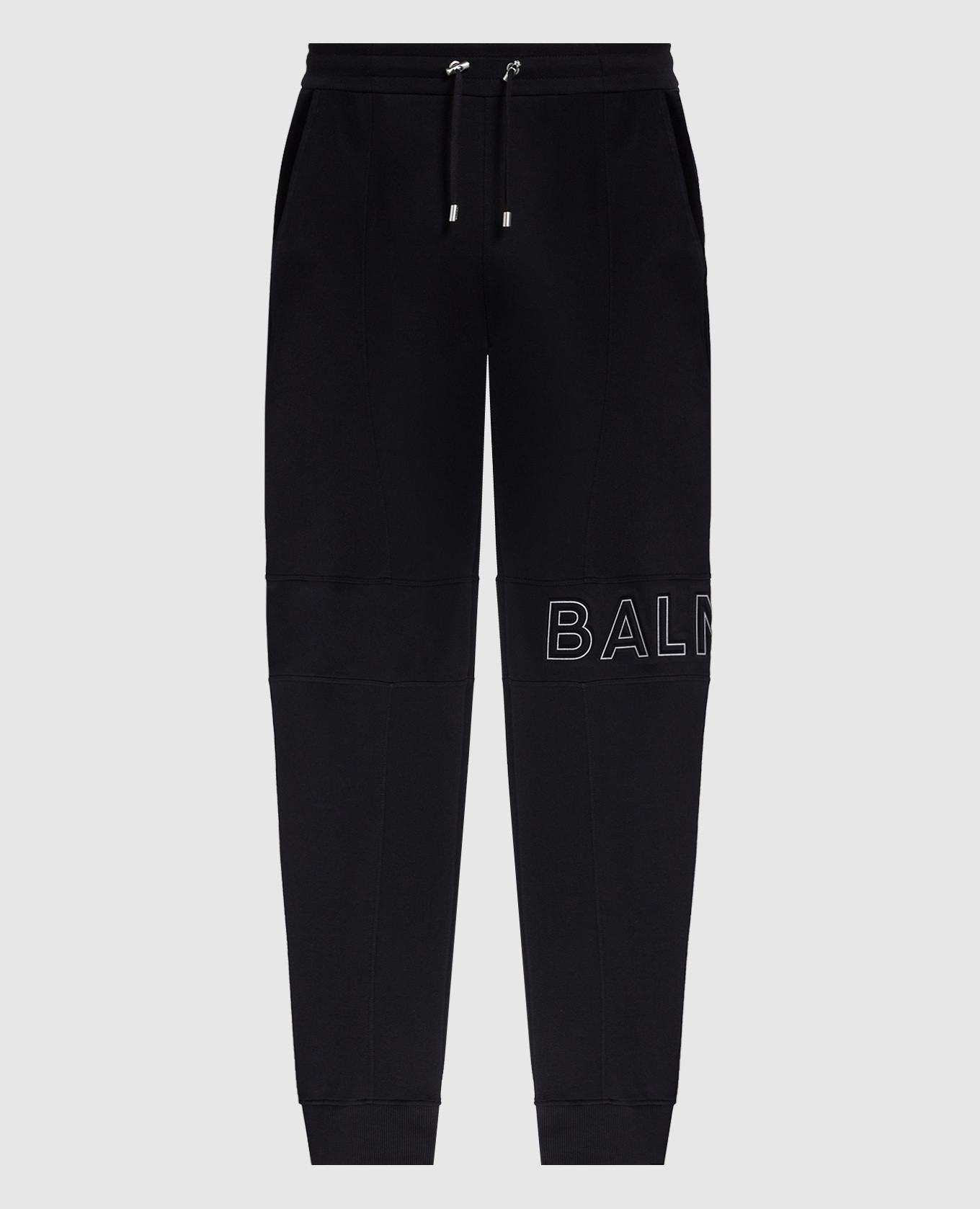

Black joggers with textured logo Balmain