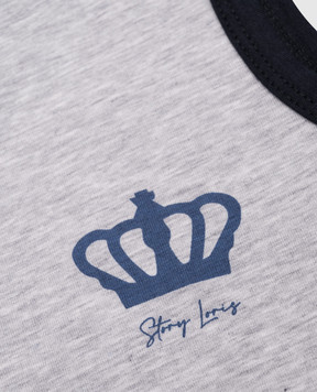 Story Loris Children's gray t-shirt with logo print 3608646