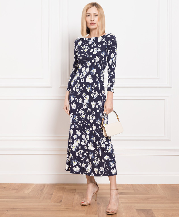 Max & Co - Blue Gas dress in floral print GAS - shop with Ireland delivery  at Symbol