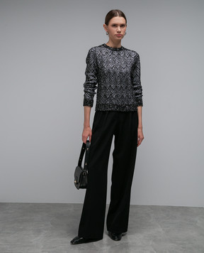 Missoni Black jumper in a pattern with sequins DS23WN01BK025E