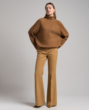 Michael Kors Brown wool flared pants DPA7390009251