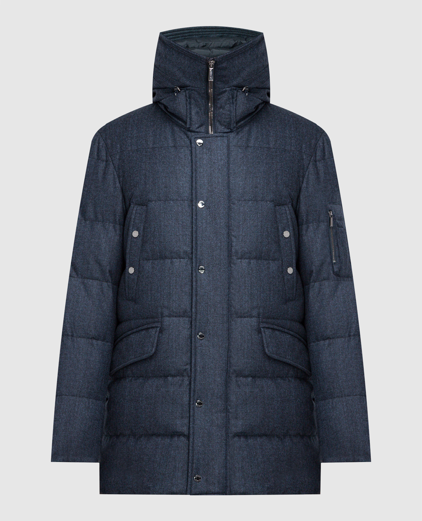 

Grima FFL blue down jacket made of wool MooRER