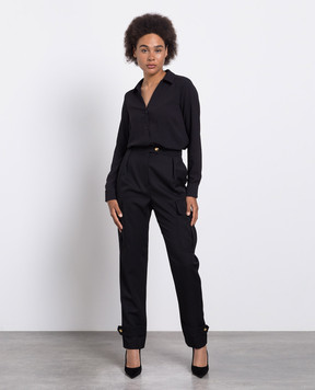 Alexander McQueen Black wool cargo 754576QJAAC