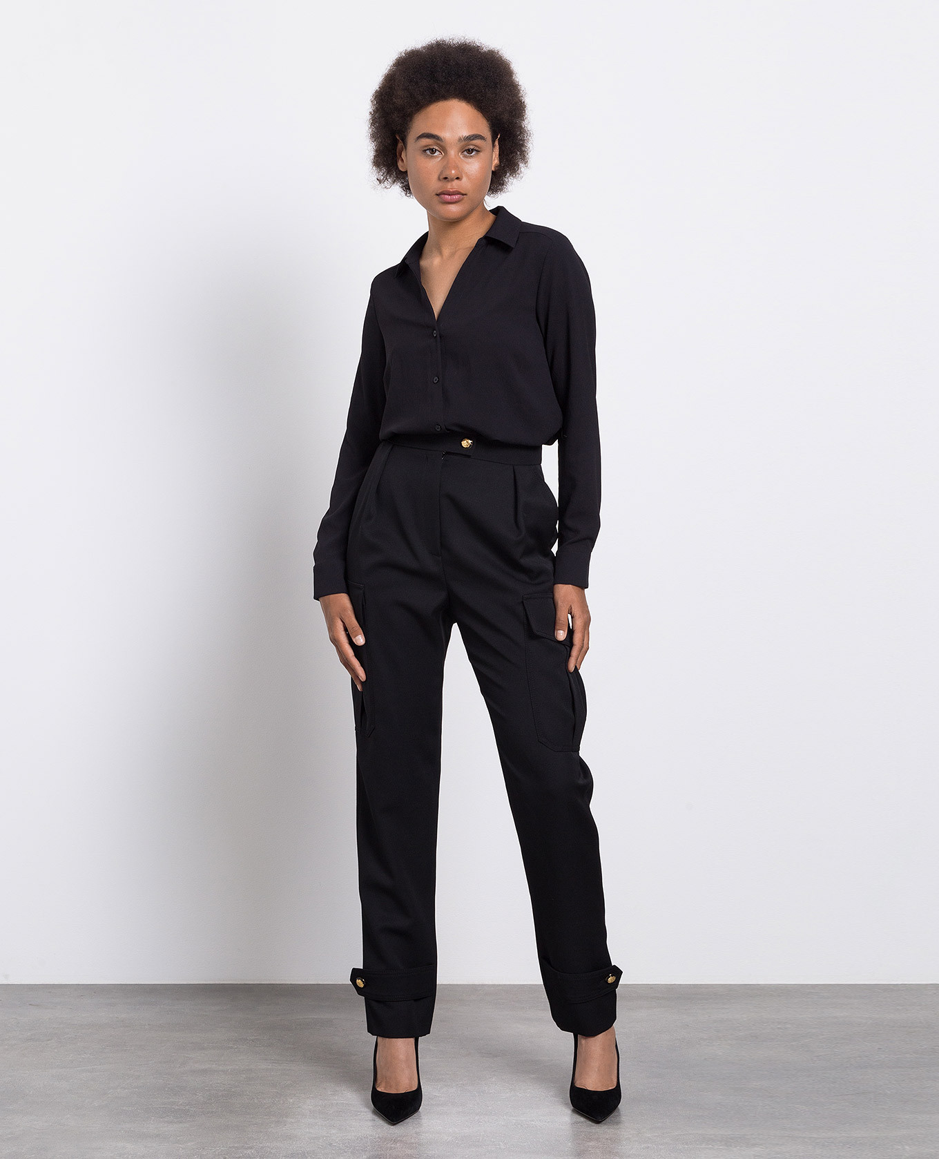 Black wool cargo Alexander McQueen 2