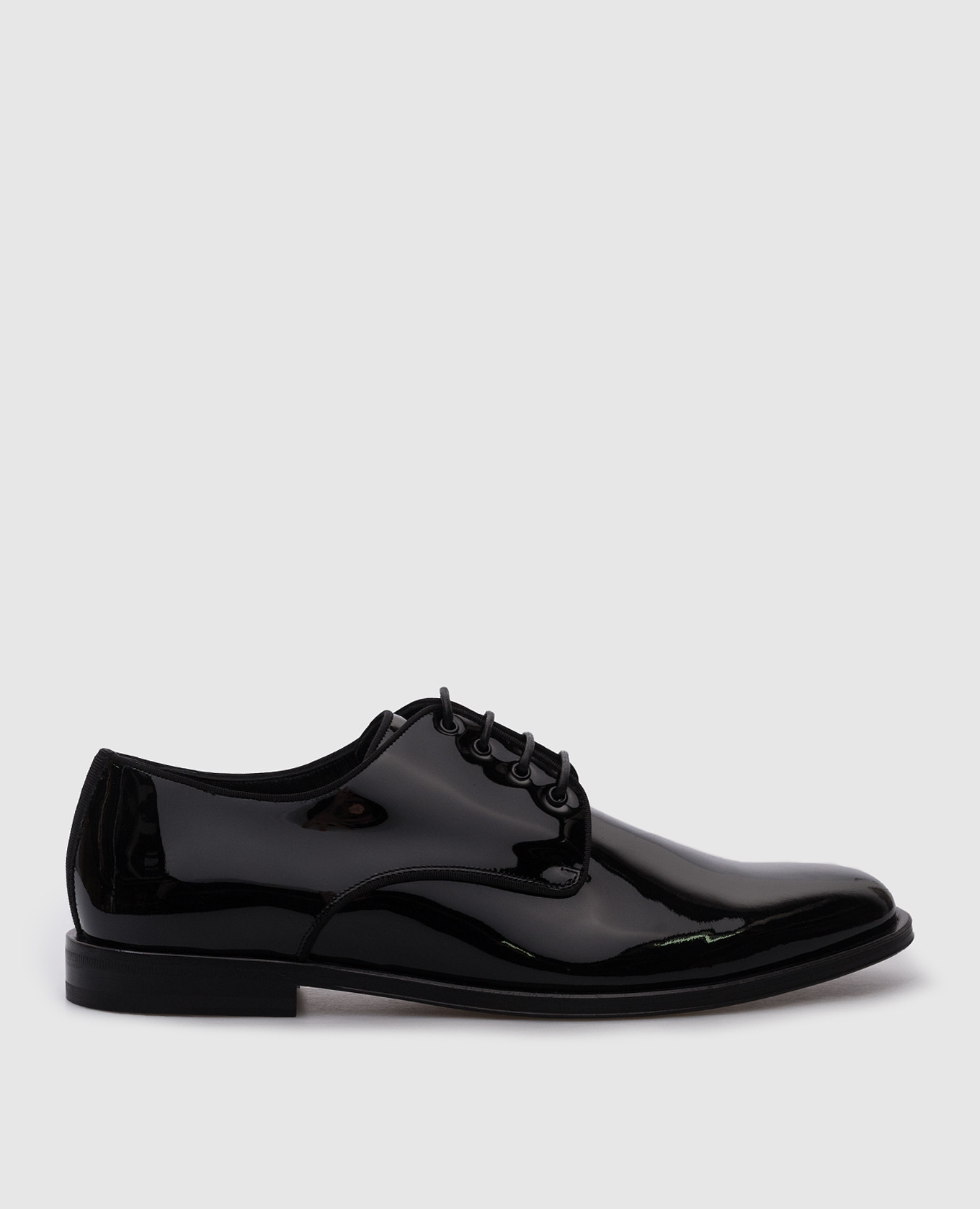 

Black patent leather derbies Dolce&Gabbana, Черный