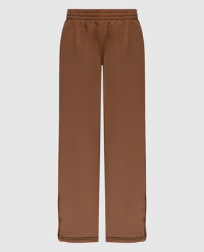 WARDROBE.NYC Brown sweatpants with zippers W2049R09