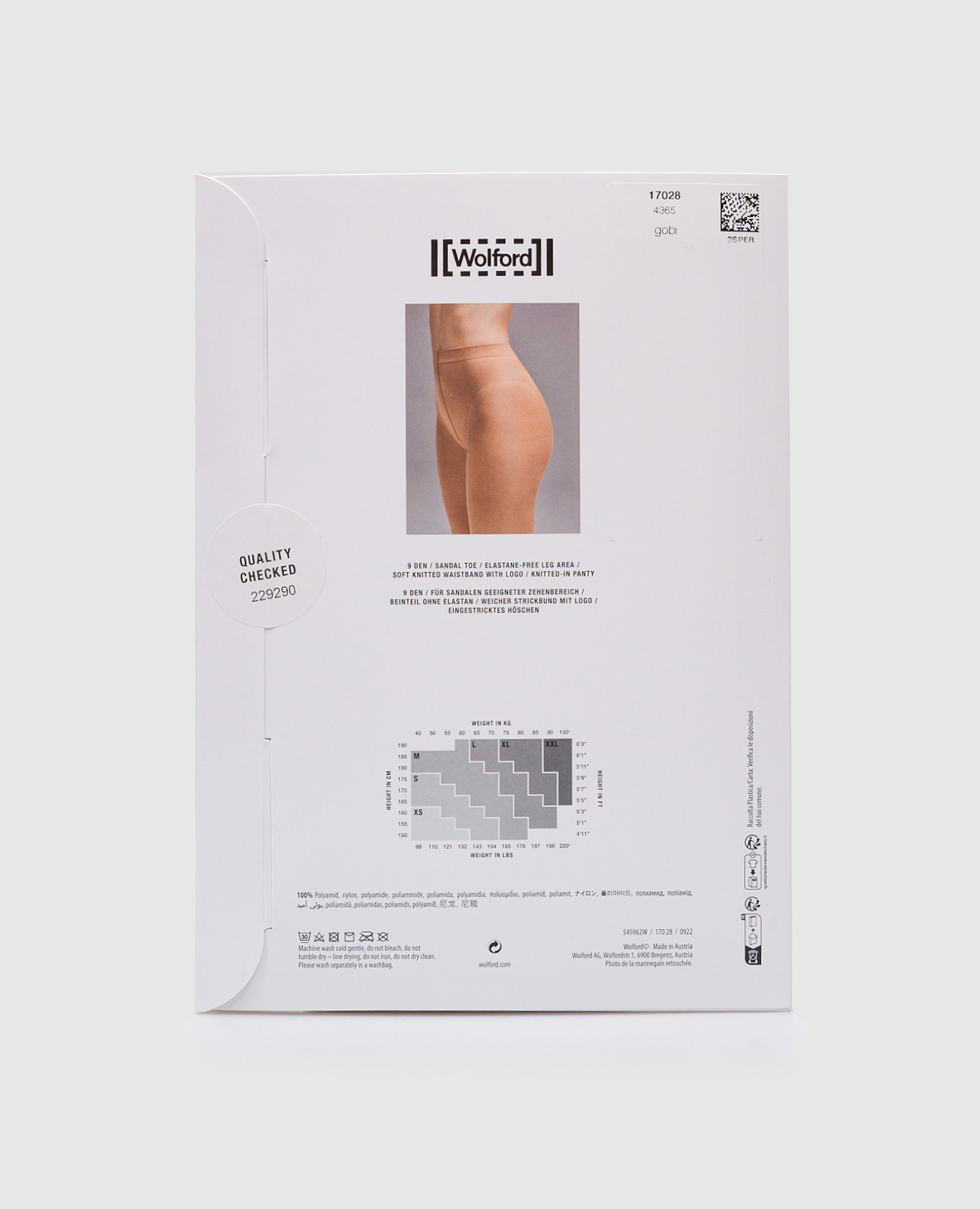 

Luxe 9 den Naturally Light beige tights Wolford