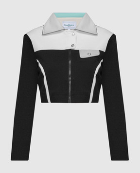 Casablanca Black jacket with logo WF23JTP14701