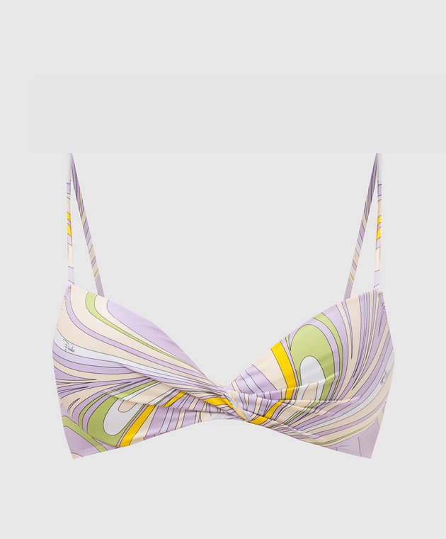 Emilio Pucci - Bikini top in Onde print 2EMX252E897 - shop with