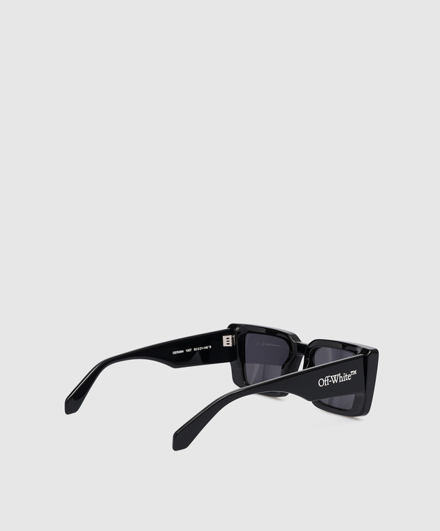 Off-White - Black Savannah sunglasses with logo embossing