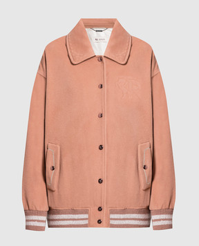 Rindi Pink jacket with monil chain 245TE023