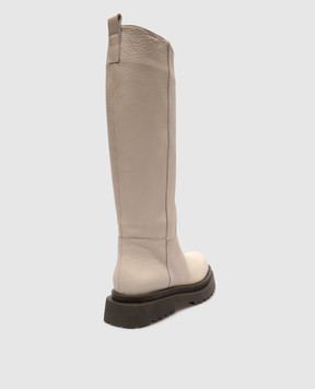 Laura Bellariva Beige leather boots P9107