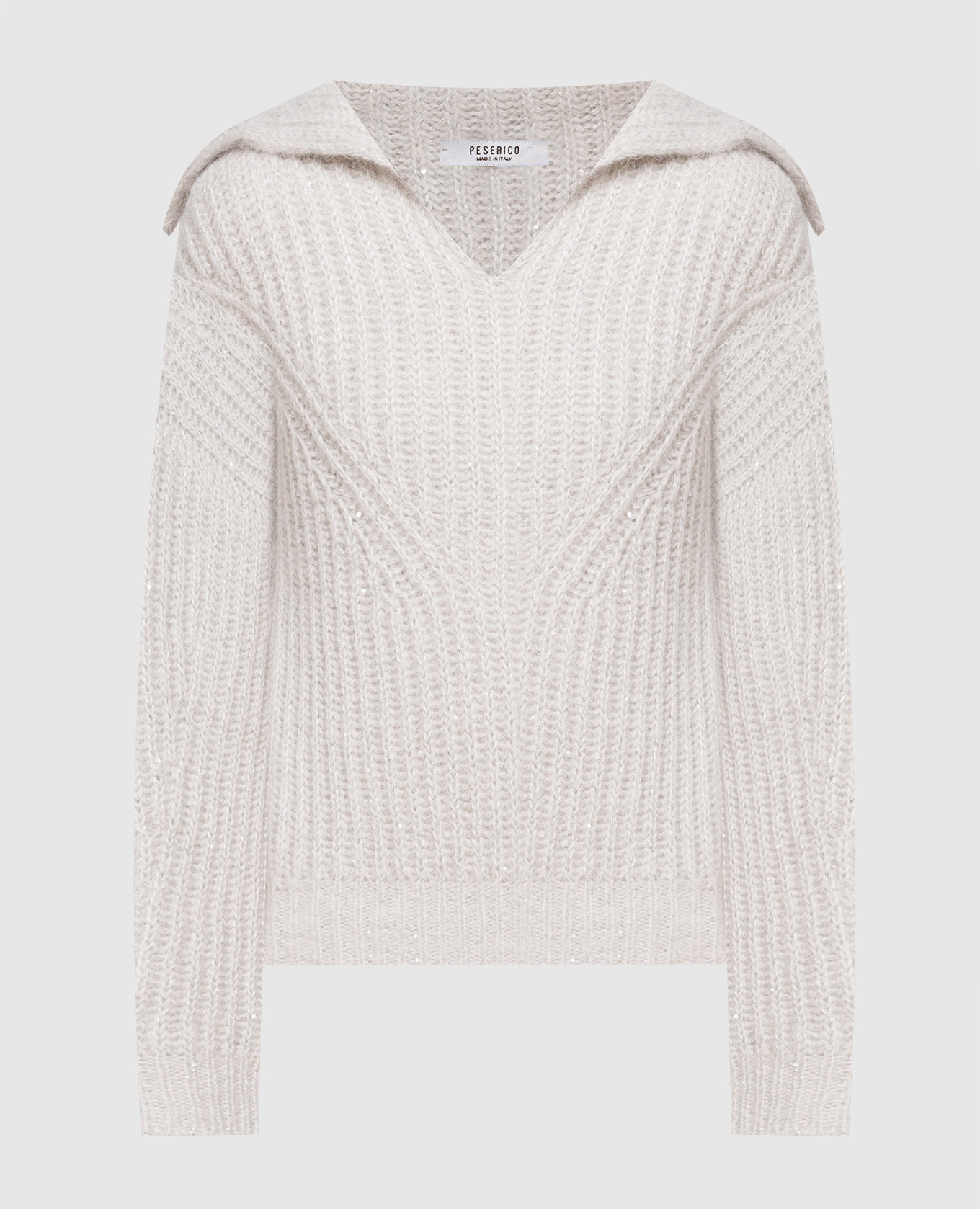 

Gray pullover with sequins Peserico, Grey