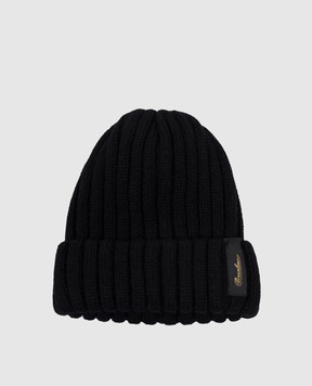 Borsalino Hill Black Cashmere Beanie 13353EWS
