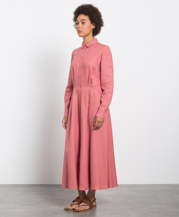 Loro Piana - Pink linen shirt dress FAM1977 - shop with European delivery at Symbol Loro Piana - Pink linen shirt dress FAM1977 - shop with European delivery at Symbol