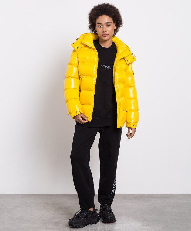 Moncler yellow jacket hotsell