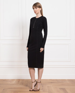 Tom Ford Black dress with a figured neckline ABJ654FAX021