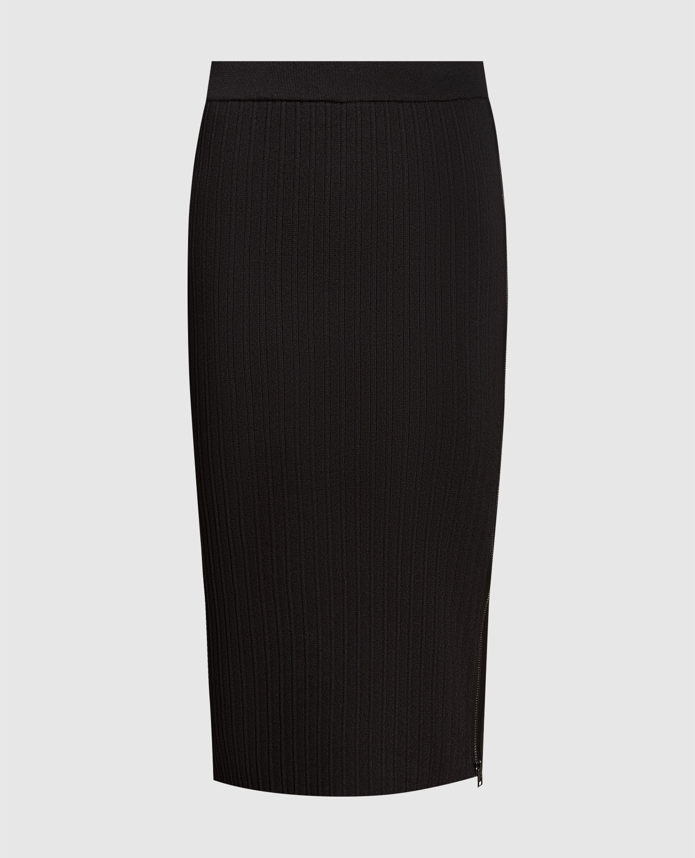 

Black ribbed midi skirt Tom Ford