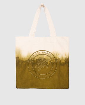 Vilebrequin Babel khaki tie-dye beach bag BBLH3105