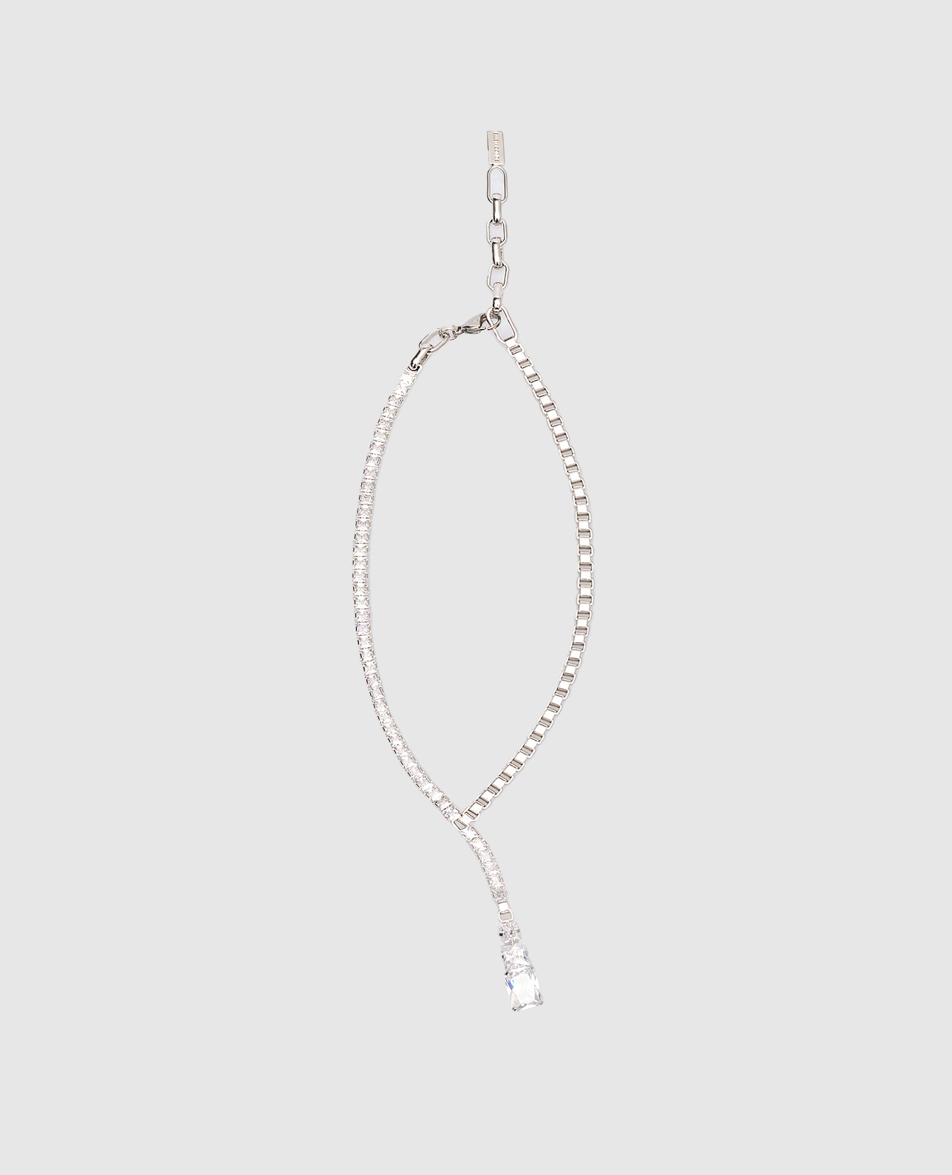 

Silver necklace with crystals Ellen Conde