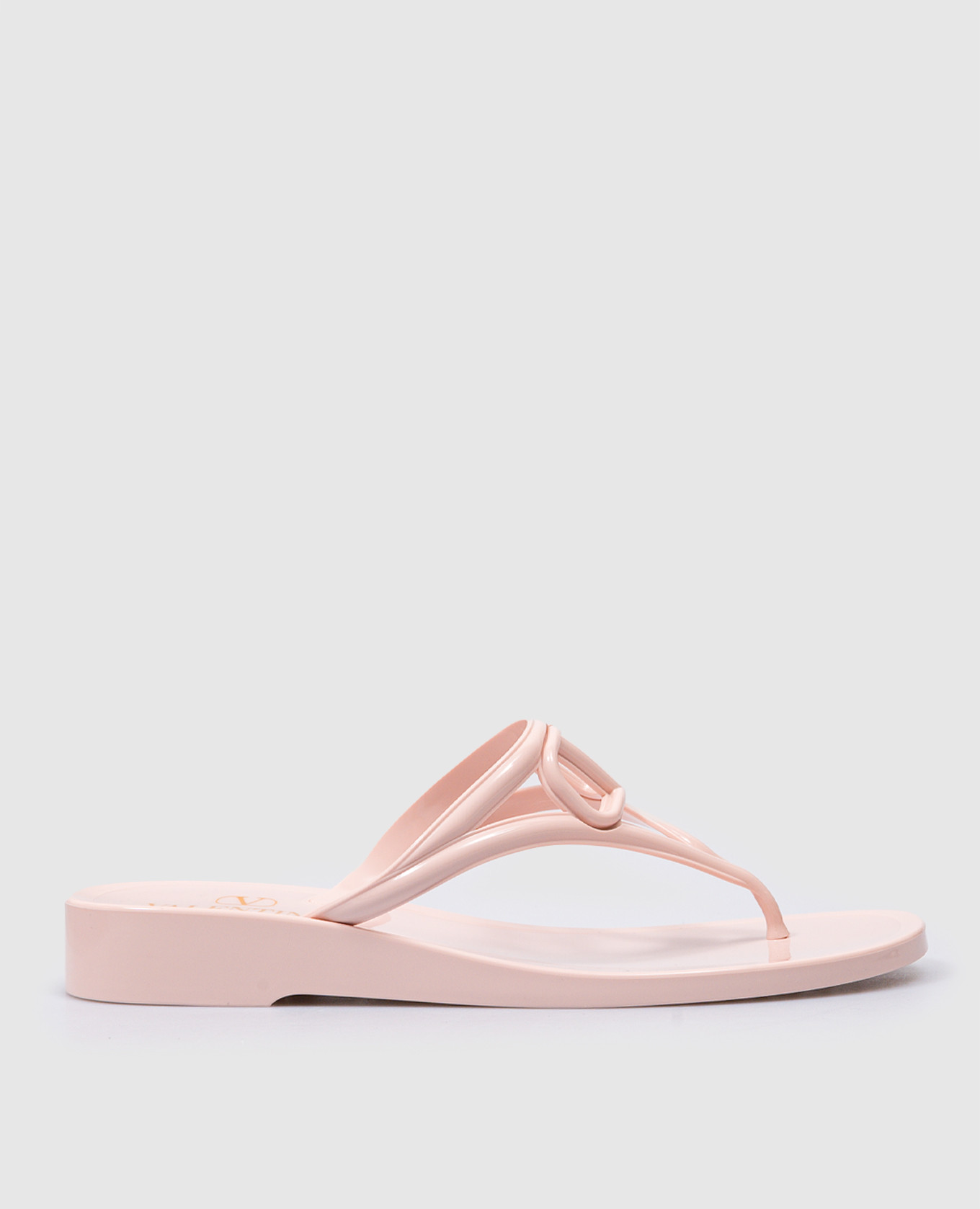 Vlogo signature flip flops in pink valentino