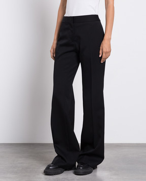 Jil Sander Black wool flared pants J02KA0142J40021