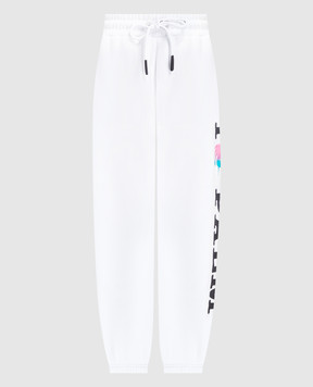 Palm Angels I Love PA White Joggers PWCH006S23FLE002