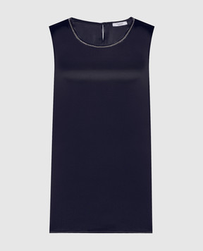 Peserico Blue silk top S08893D02372