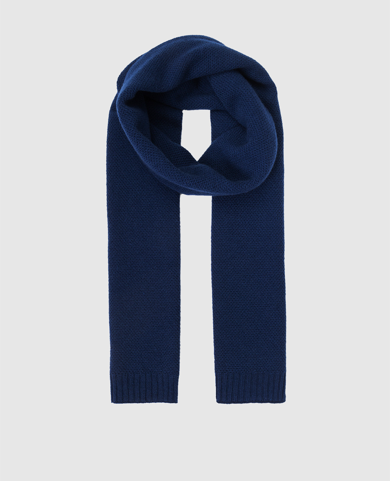 Children's dark blue cashmere scarf stefano ricci