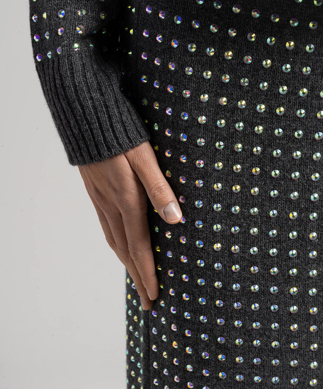 スカート SPORTMAX 'Dentice' skirt Gray DENTICE Sportmax 'Dentice' Skirt Midi in Grey | THE LIST