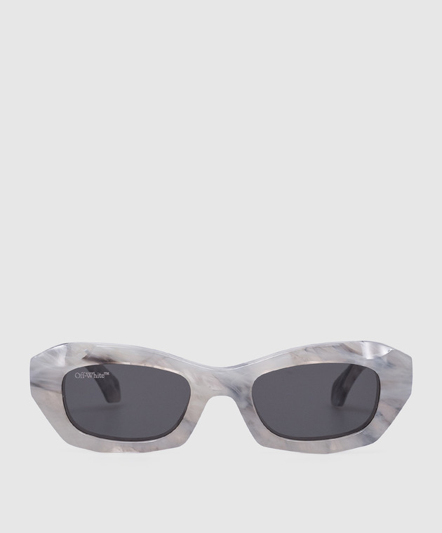Off-White Women\'s Gray Sunglasses They Can Be Wore  Either Gender New Off-White Edvard Grey Cat Eye Ladies Sunglasses OERI045 0807  main image 3