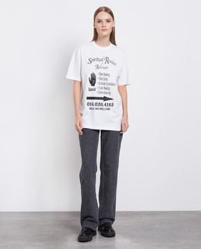 Gauchere White t-shirt with a print P22317320325