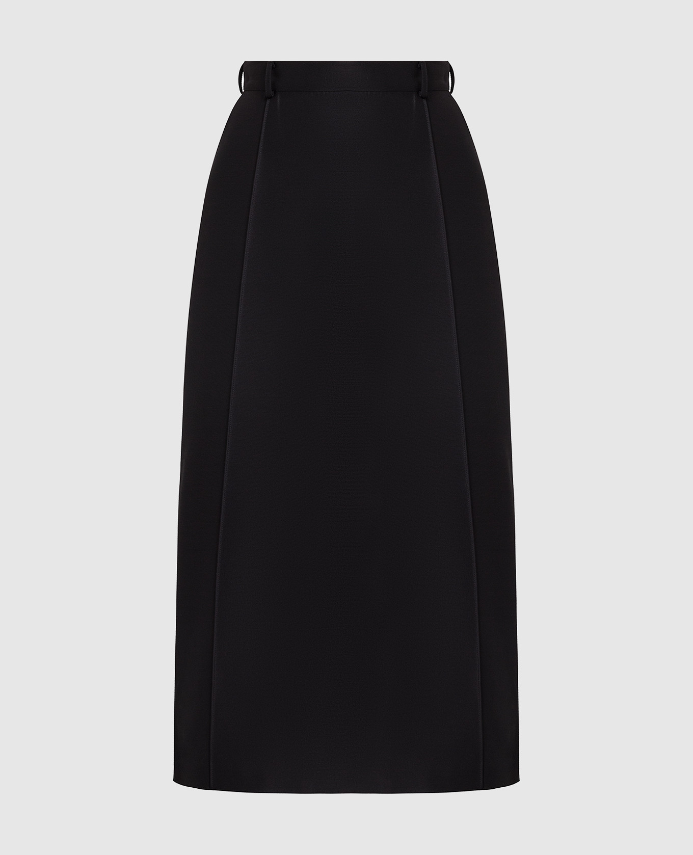 

Black wool and silk skirt Kiton