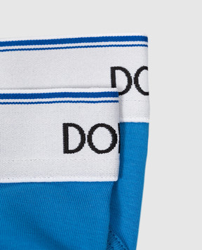 Dolce&Gabbana Children's set of blue briefs L4J700G7M5S