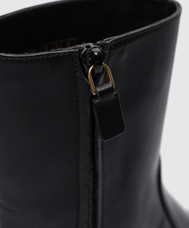 Stuart Weitzman - Nola black leather ankle boots SG134