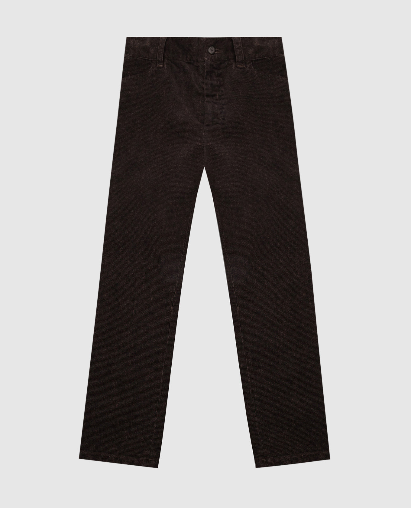 Children's dark brown corduroy trousers stefano ricci