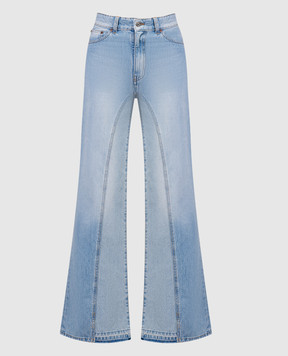 Victoria Beckham Blue flared jeans with a distressed effect 1124DJE005217A