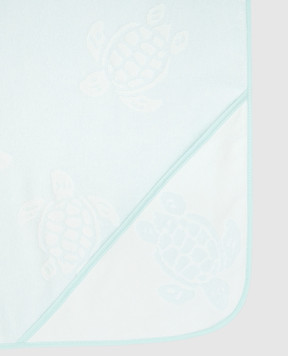 Vilebrequin Children's blue Santou towel in a pattern ATUU1201w