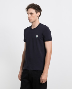 Dolce&Gabbana Navy T-shirt with logo embroidery M8C03JFUECG